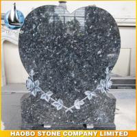 Haobo Blue Pearl Granite Tombstone, Memorials Headstone