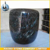 feather fossil granite funeral urn