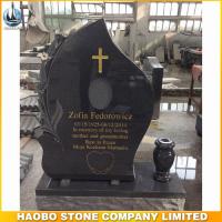 carved lily grey granite tombstones