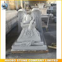 Newly style grey granite big size weeping angel monument for Haobo Stone factory